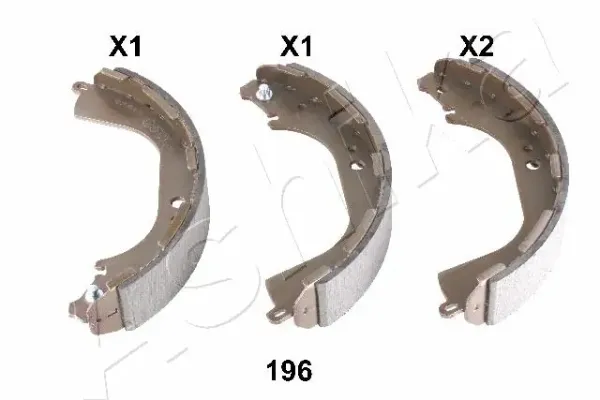 Колодки гальмові задні, барабанні 5501196 Ashika