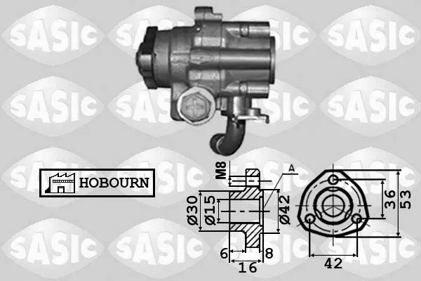 Насос ГУР 7076035 Sasic