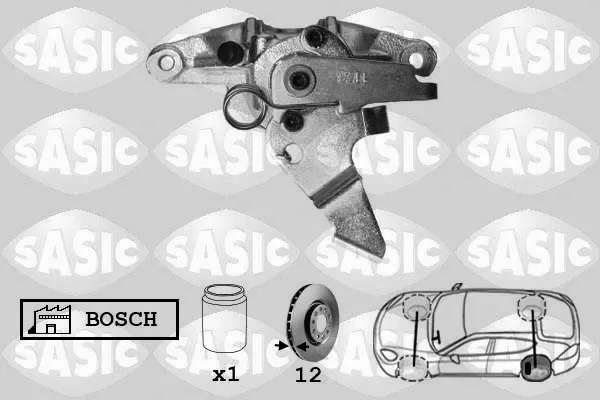 Супорт задній лівий 6504008 Sasic