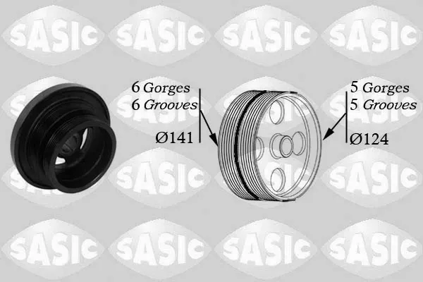 Шків колінвала 2156047 Sasic