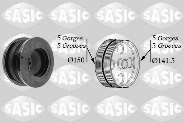 Шків колінвала 9001812 Sasic