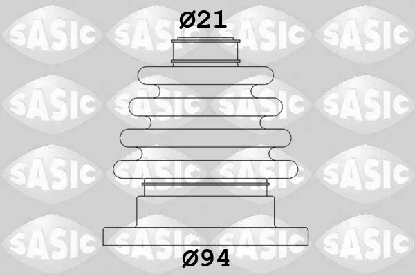 Пильник ШРКШа внутрішній, задньої піввісі 0026083 GKN-Spidan