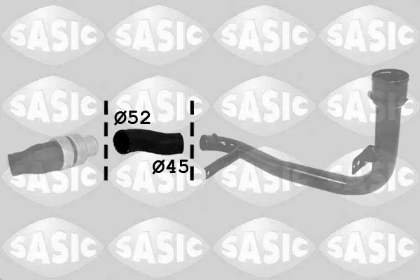 Патрубок повітряний, вхід в турбіну (наддув) 3330055 Sasic