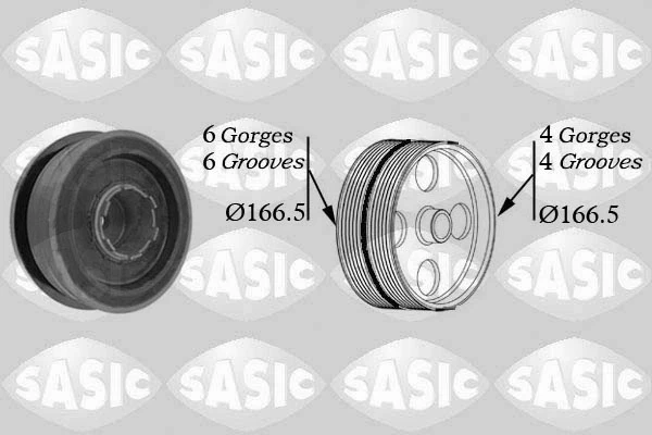 Шків колінвала 9001808 Sasic
