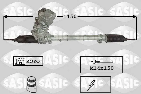 Рульова рейка 7176061 Sasic