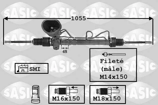 Рульова рейка 7006117 Sasic
