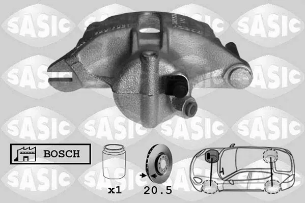 Супорт гальмівний передній правий 6504003 Sasic