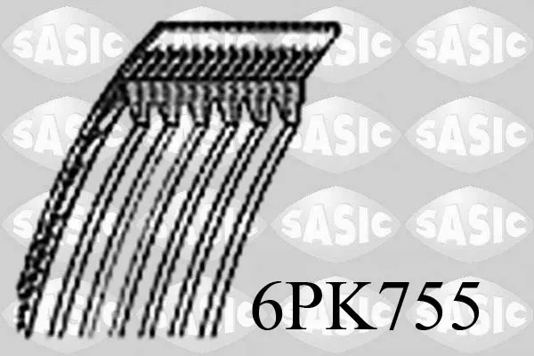 Ремінь генератора 6PK755 Sasic