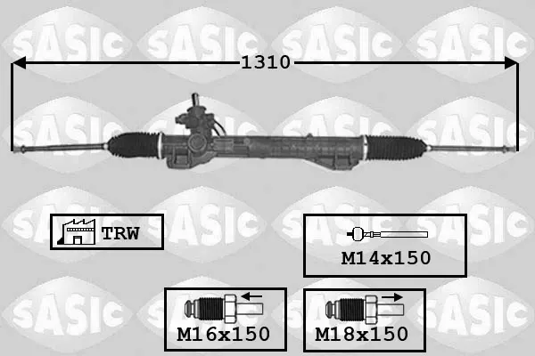 Рульова рейка 7006061 Sasic