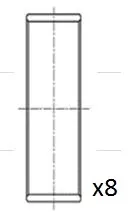 Вкладиші шатунні BB2025025 FAI