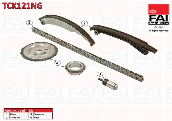 Комплект ланцюга ГРМ TCK121NG FAI