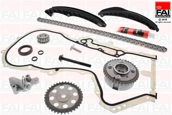 Ланцюг ГРМ, комплект, верхня TCK202L2VVT FAI