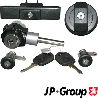 Замок дверей і запалювання з ключами, комплект 1187501410 JP Group