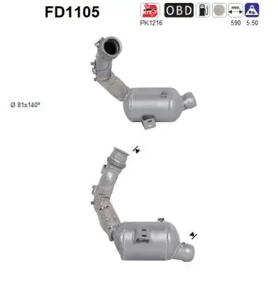 Сажевый фільтр FD1105 AS/Auto Storm