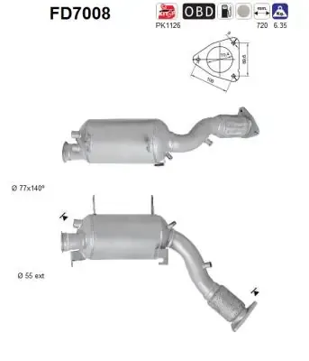 Сажевый фільтр FD7008 AS/Auto Storm