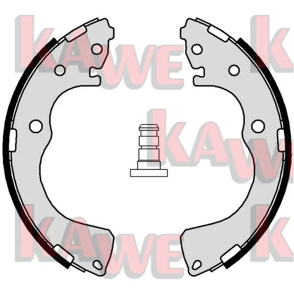  Колодки гальмові задні, барабанні Mazda MPV 2