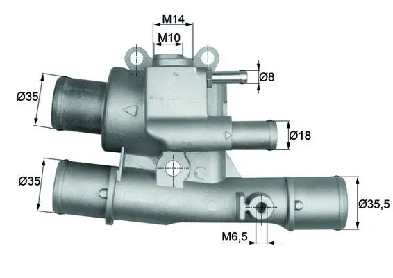 Термостат TI12488 Mahle Original