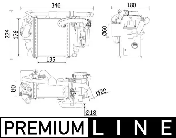 Інтеркулер CI540000P Mahle Original
