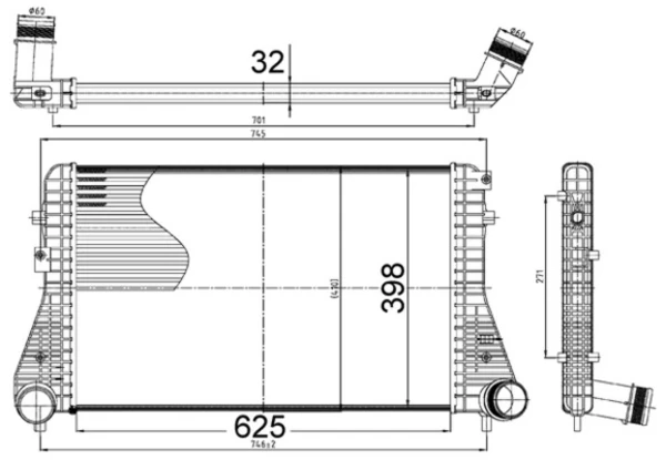 Інтеркулер CI517000S Mahle Original