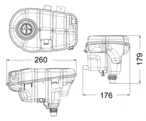 Бачок системи охолодження CRT60000S Mahle Original