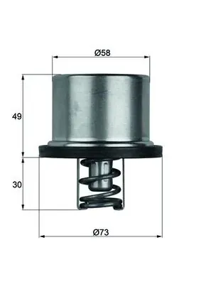 Термостат THD186 Mahle Original