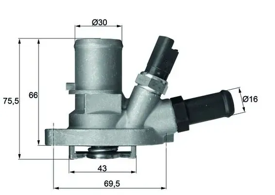 Корпус термостата TI14988 Mahle Original