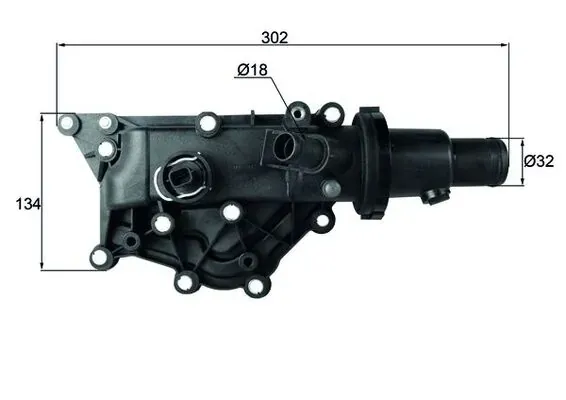 Корпус термостата TH5983 Mahle Original
