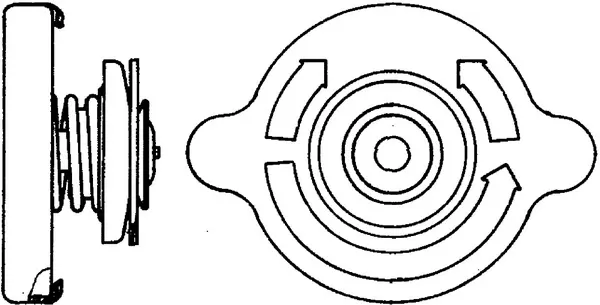 Кришка радіатора CRB17000P Mahle Original