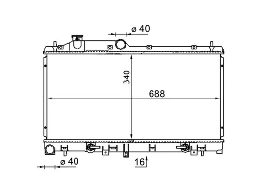 Радіатор CR1573000S Mahle Original