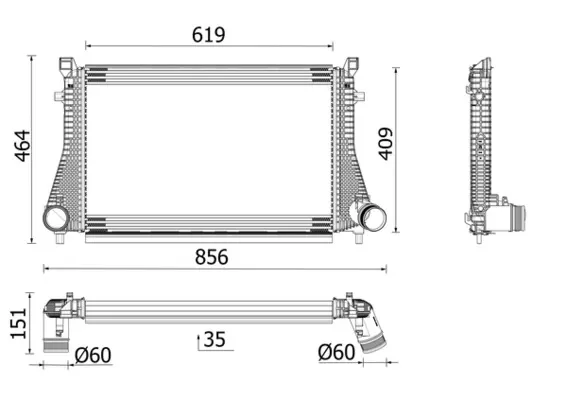 Інтеркулер CI667000P Mahle Original