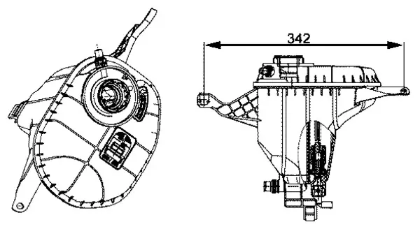 Бачок системи охолодження CRT29001S Mahle Original