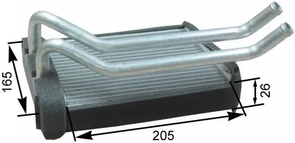 Радіатор пічки AH174000P Mahle Original