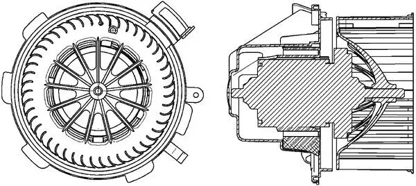 Вентилятора пічки AB88000P Mahle Original