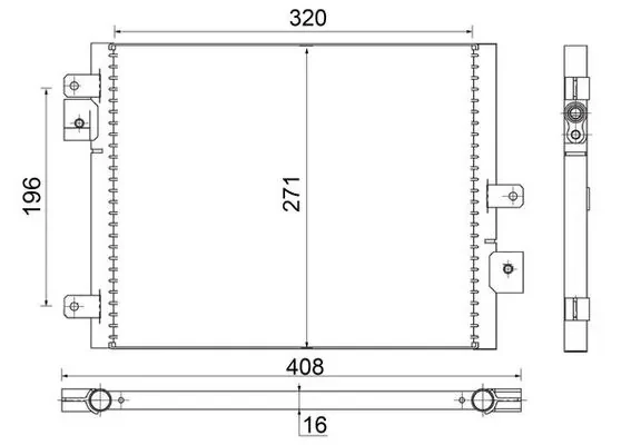 Радіатор кондиціонера AC354000S Mahle Original