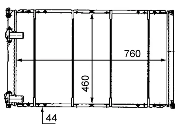 Радіатор CR526000S Mahle Original