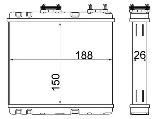 Радіатор пічки AH247000S Mahle Original