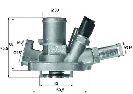 Термостат TI15180 Mahle Original