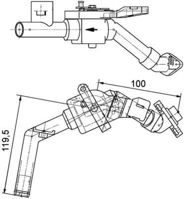 Кран пічки CV8000P Mahle Original