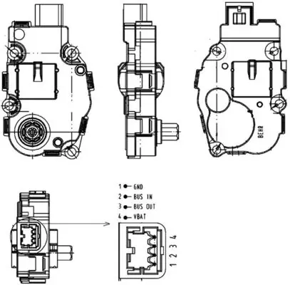 Привід заслінки печі AA18000P Mahle Original
