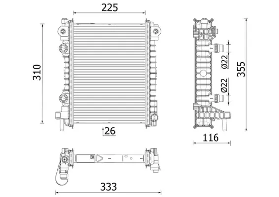 Інтеркулер CR2707000P Mahle Original