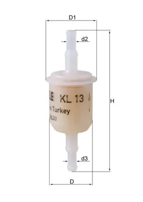 Паливний фільтр KL13 Mahle Original
