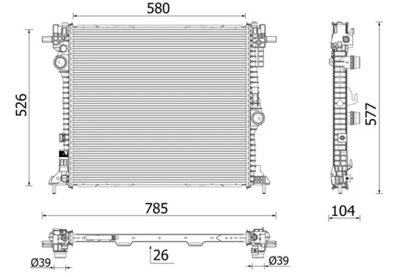 Радіатор CR2599000P Mahle Original