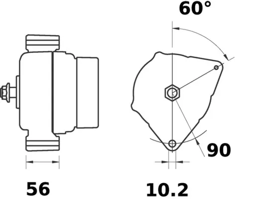 Генератор MG162 Mahle Original