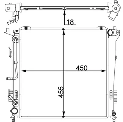 Радіатор CR1404000P Mahle Original