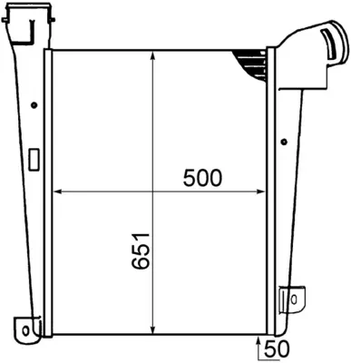 Інтеркулер A0005000303 Mercedes