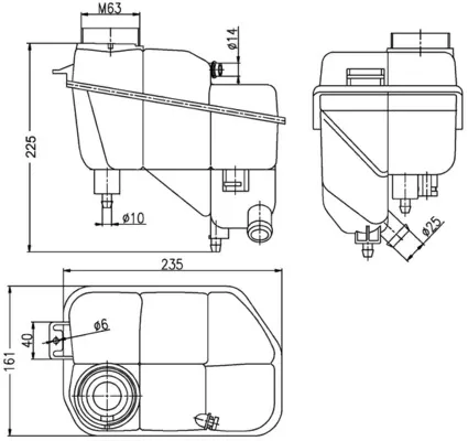 Бачок системи охолодження CRT202000S Mahle Original