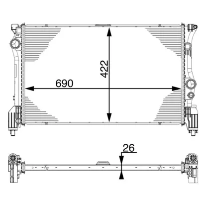 Радіатор CR931000P Mahle Original