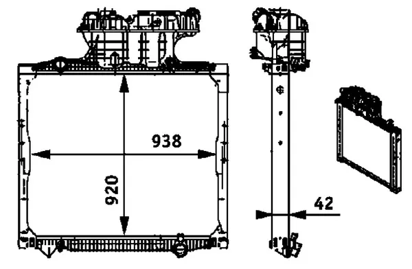 Радіатор CR701000P Mahle Original
