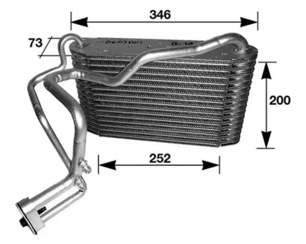 Випаровувач кондиціонера AE33000S Mahle Original