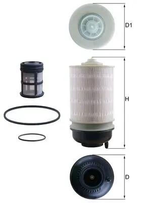 Паливний фільтр KX581KIT Mahle Original